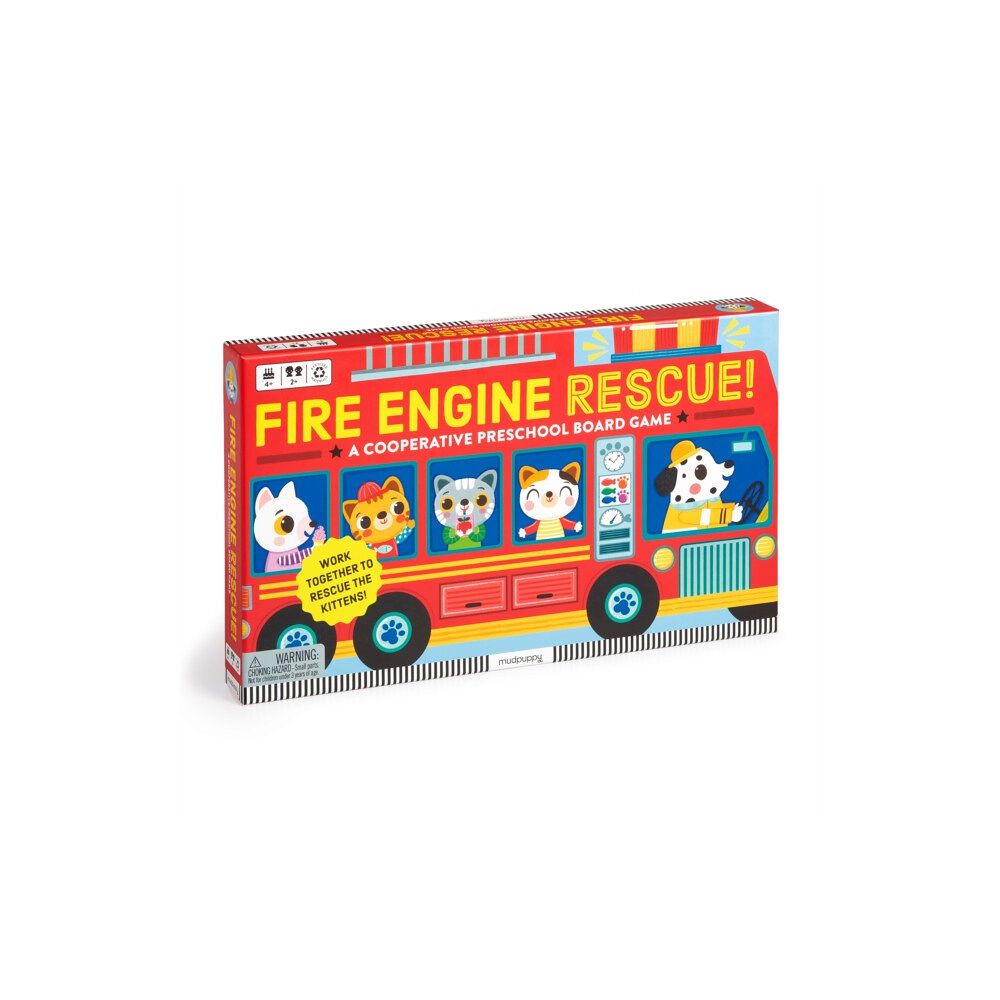 Galison Fire Engine Rescue! Cooperative Board Game