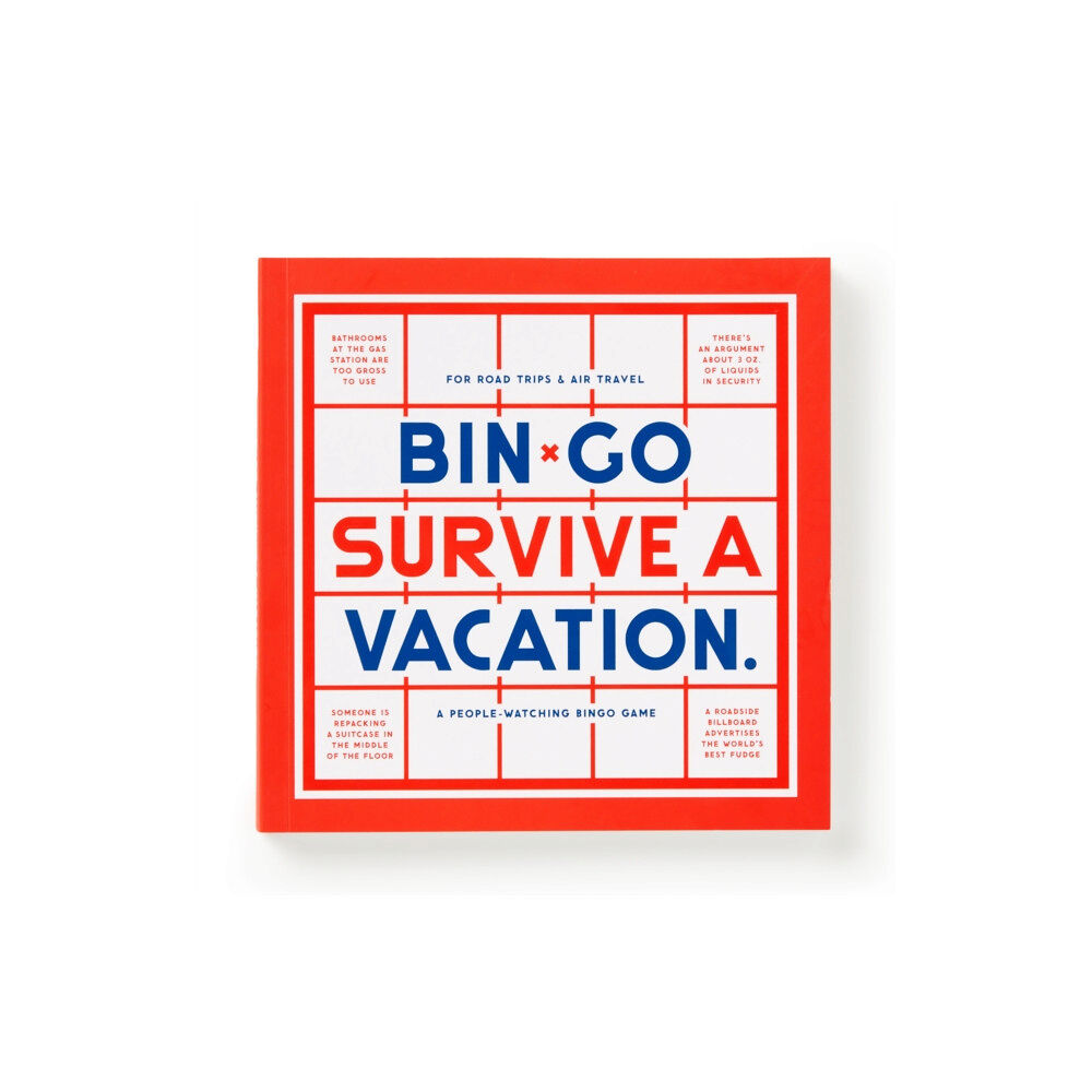 Galison Bin-Go Survive a Vacation Bingo Book