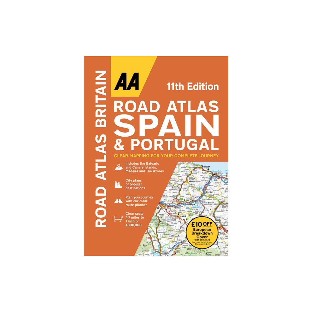 AA Publishing AA Road Atlas Spain & Portugal (häftad, eng)