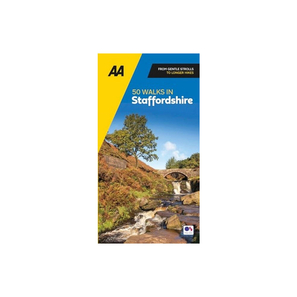 AA Publishing AA 50 Walks in Staffordshire (häftad, eng)