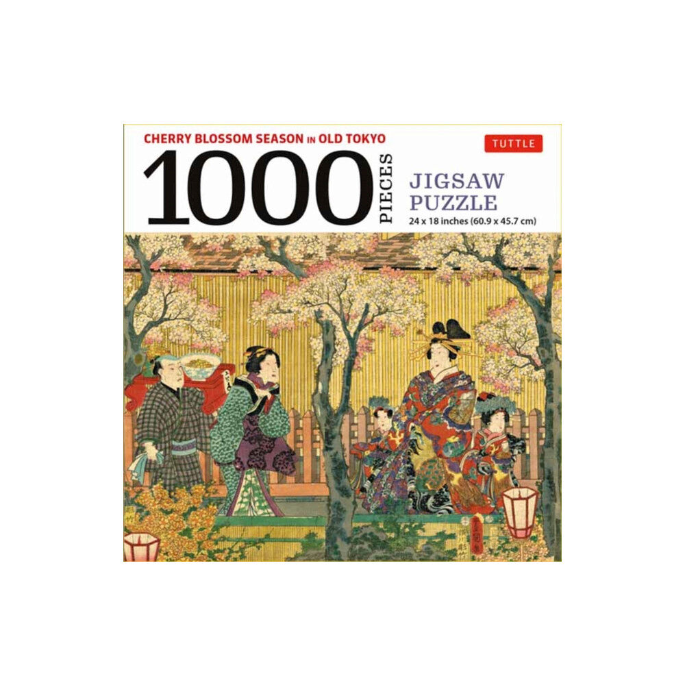 Tuttle Publishing Cherry Blossom Season in Old Tokyo- 1000 Piece Jigsaw Puzzle