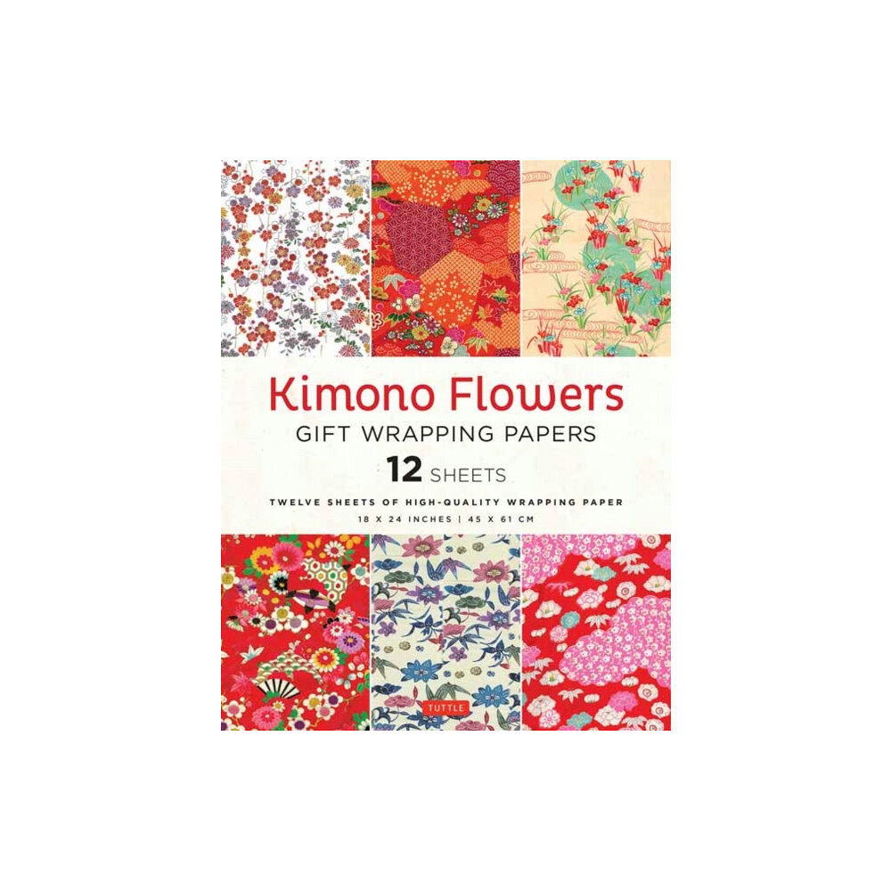 Tuttle Publishing Kimono Flowers Gift Wrapping Papers - 12 sheets (häftad, eng)