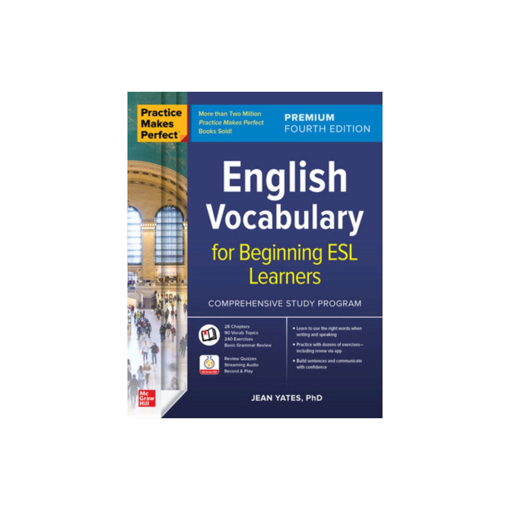 McGraw-Hill Education Practice Makes Perfect: English Vocabulary for Beginning ESL Learners, Premium Fourth Edition (häftad, eng)