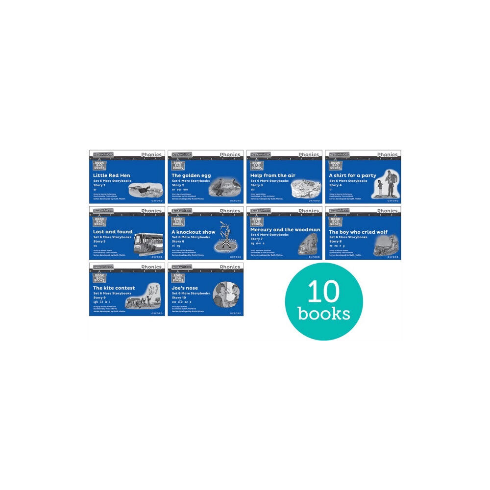 Oxford University Press Read Write Inc. Phonics: Blue Set 6 More Black & White Storybooks (Pack of 10) (häftad, eng)