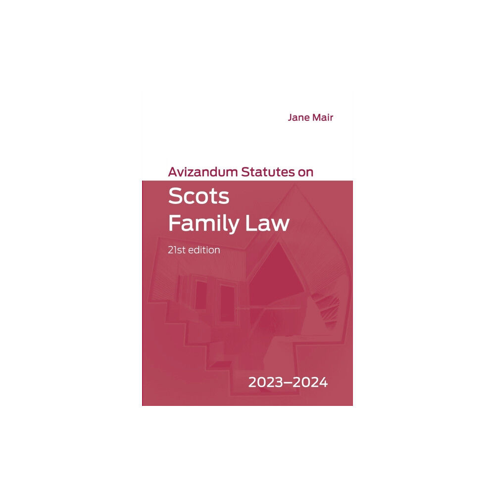 Edinburgh university press Avizandum Statutes on Scots Family Law (häftad, eng)