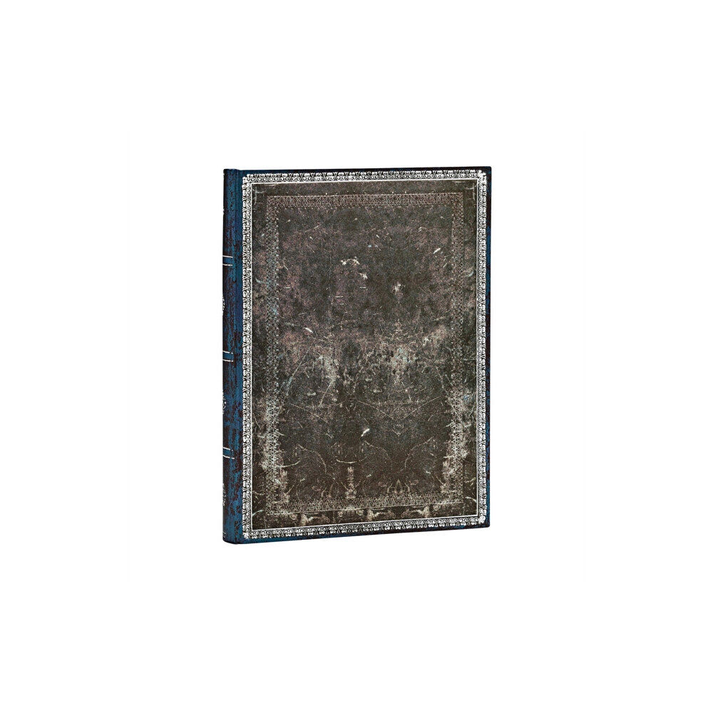 paperblanks Midnight Steel Midi Lined Hardcover Journal (Elastic Band Closure) (inbunden, eng)