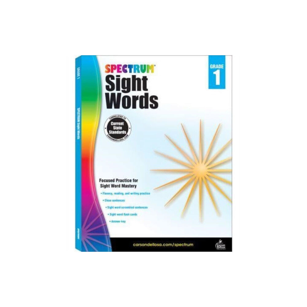 Carson Dellosa Spectrum Sight Words Grade 1 (häftad, eng)