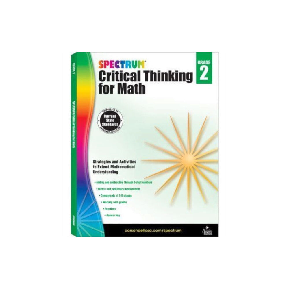 Carson Dellosa Spectrum Critical Thinking for Math Gr 2 (häftad, eng)