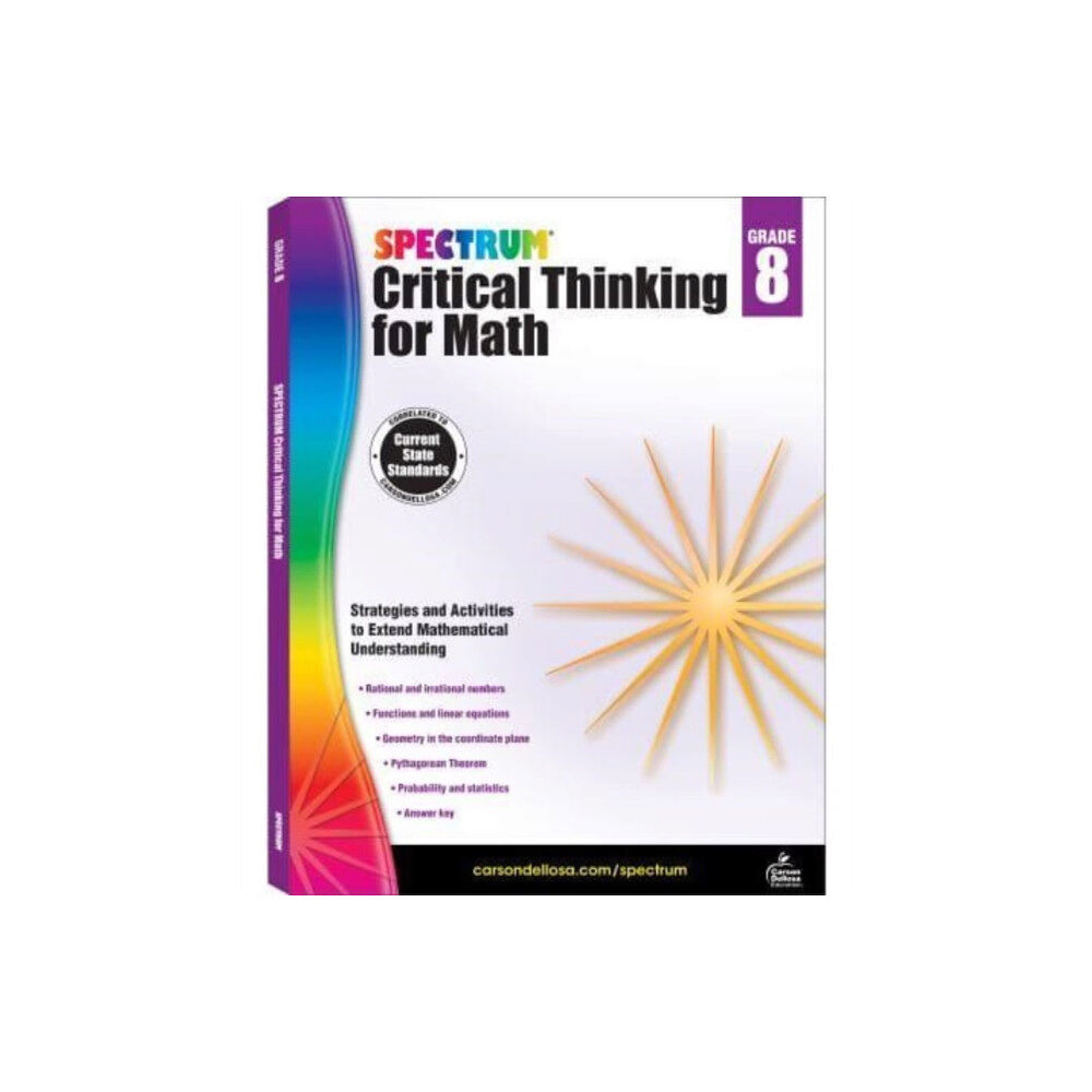 Carson Dellosa Spectrum Critical Thinking for Math Gr 8 (häftad, eng)