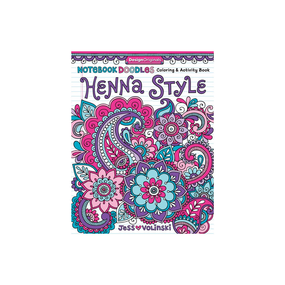 Design Originals Notebook Doodles Henna Style (häftad, eng)