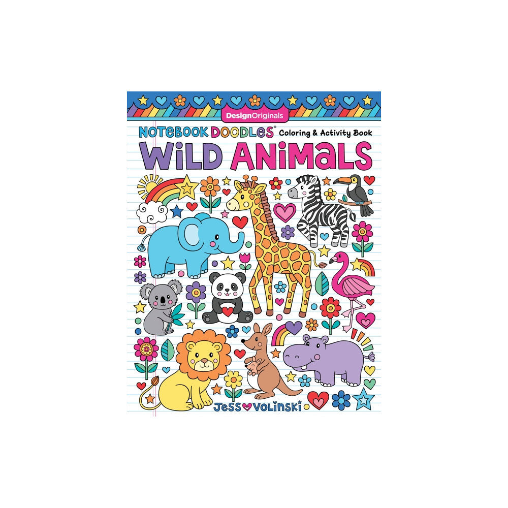 Design Originals Notebook Doodles Wild Animals (häftad, eng)