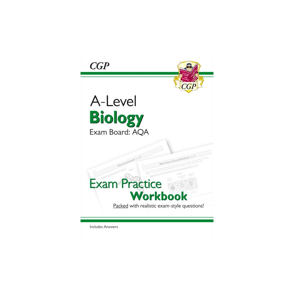 Coordination Group Publications Ltd (CGP) A-Level Biology: AQA Year 1 & 2 Exam Practice Workbook - includes Answers (häftad, eng)