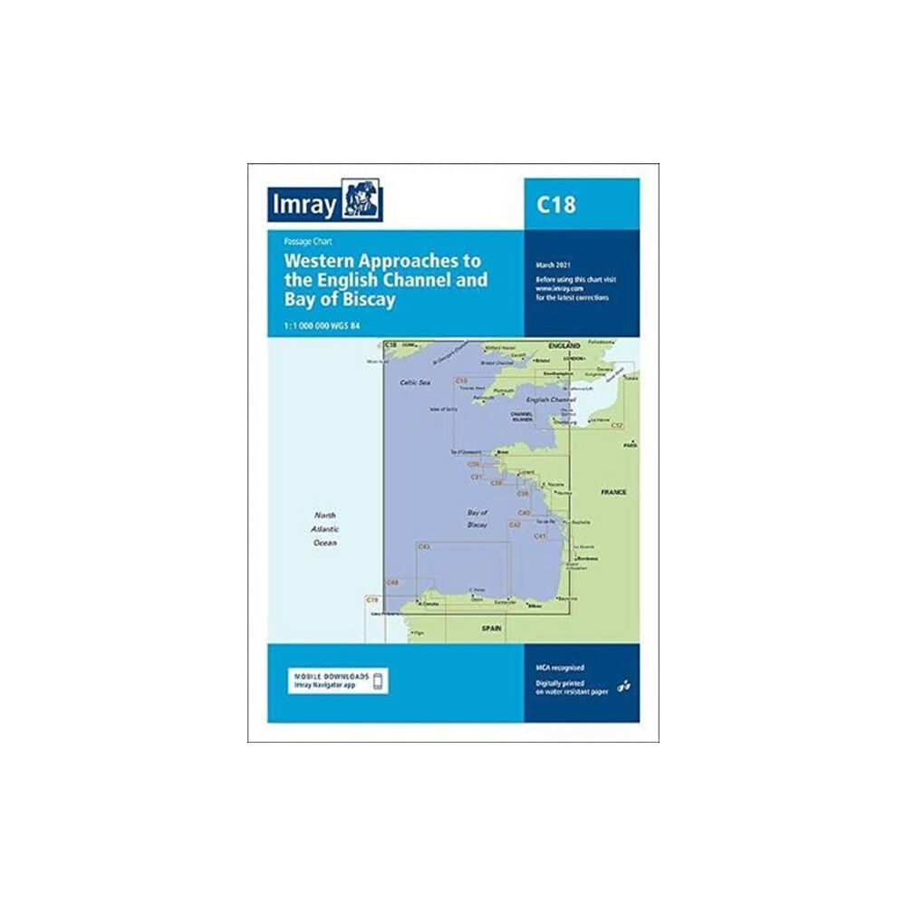 Imray, Laurie, Norie & Wilson Ltd C18 Western Approaches to the English Channel & Bay of Biscay