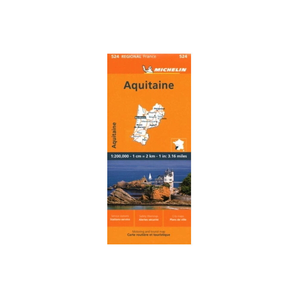 Michelin Editions Des Voyages Aquitaine - Michelin Regional Map 524