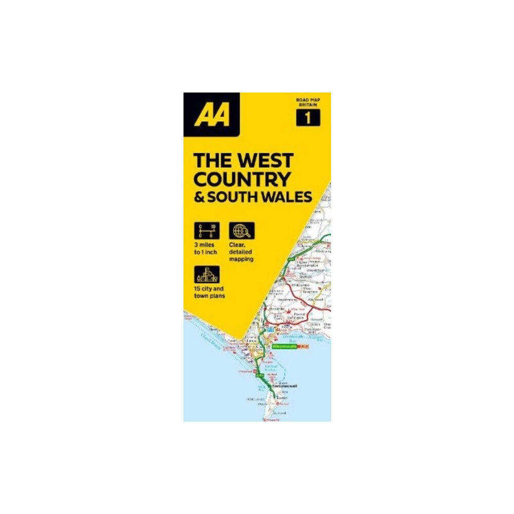 AA Publishing AA Road Map The West Country & South Wales