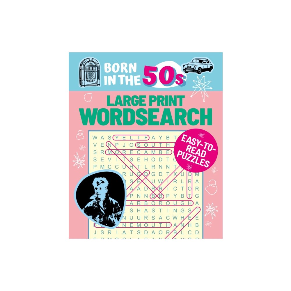 Arcturus publishing ltd Born in the 50s Large Print Wordsearch (häftad, eng)