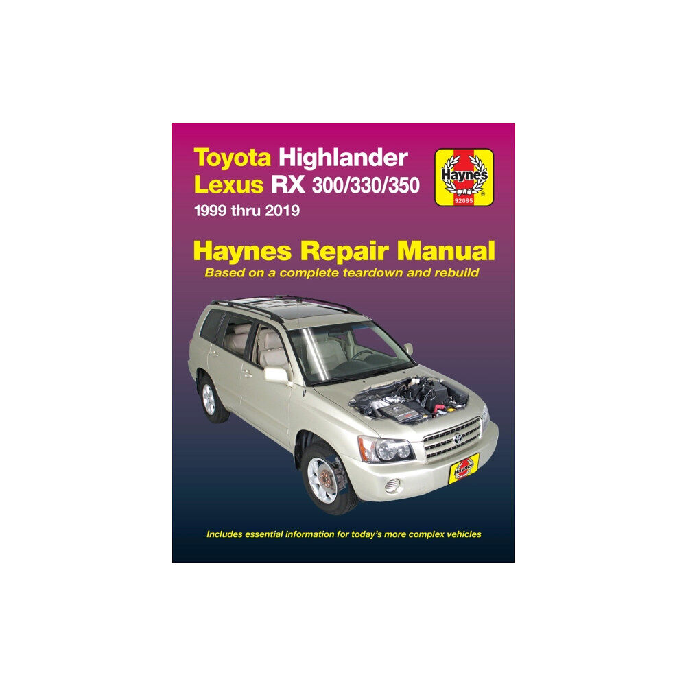 Haynes Manuals Inc Toyota HighLander (2001-2019) & Lexus RX 300/330/350 (1999-2019) (USA) (häftad, eng)