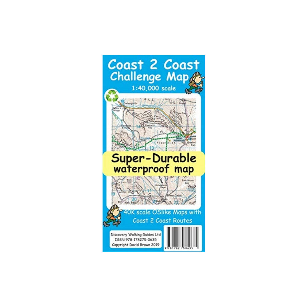 Discovery Walking Guides Ltd Coast to Coast Challenge Map