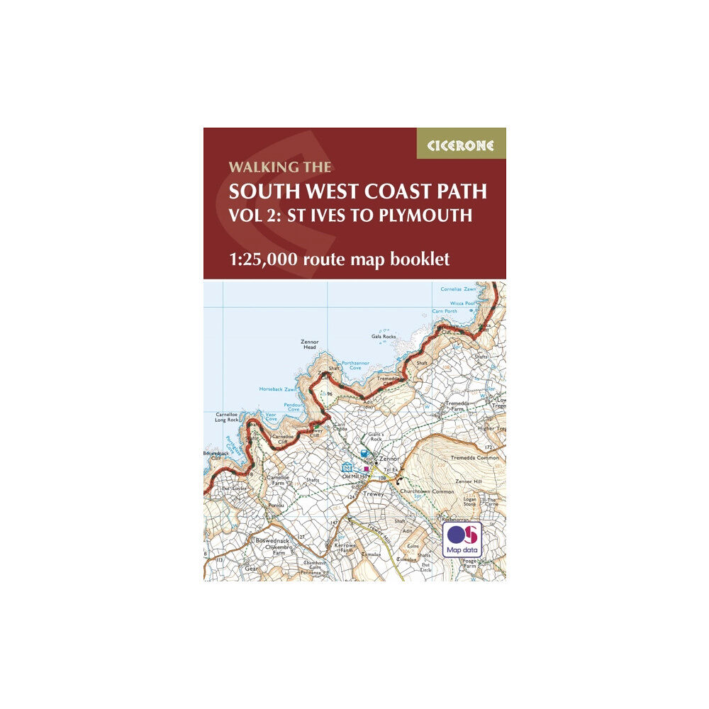 Cicerone Press South West Coast Path Map Booklet - Vol 2: St Ives to Plymouth (häftad, eng)