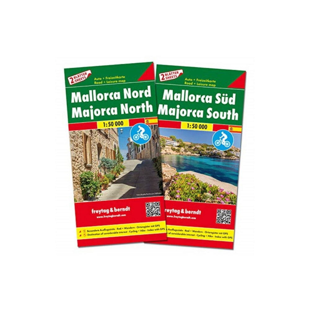 Freytag-Berndt Mallorca Road Map, 2 Sheets with Guide 1:50 000