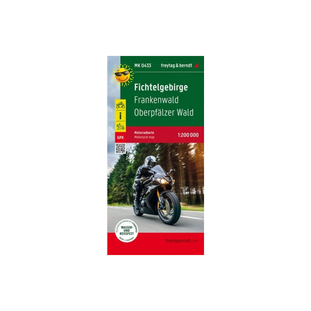 Freytag-Berndt Fichtelgebirge, motorcycle map 1:200,000, freytag & berndt