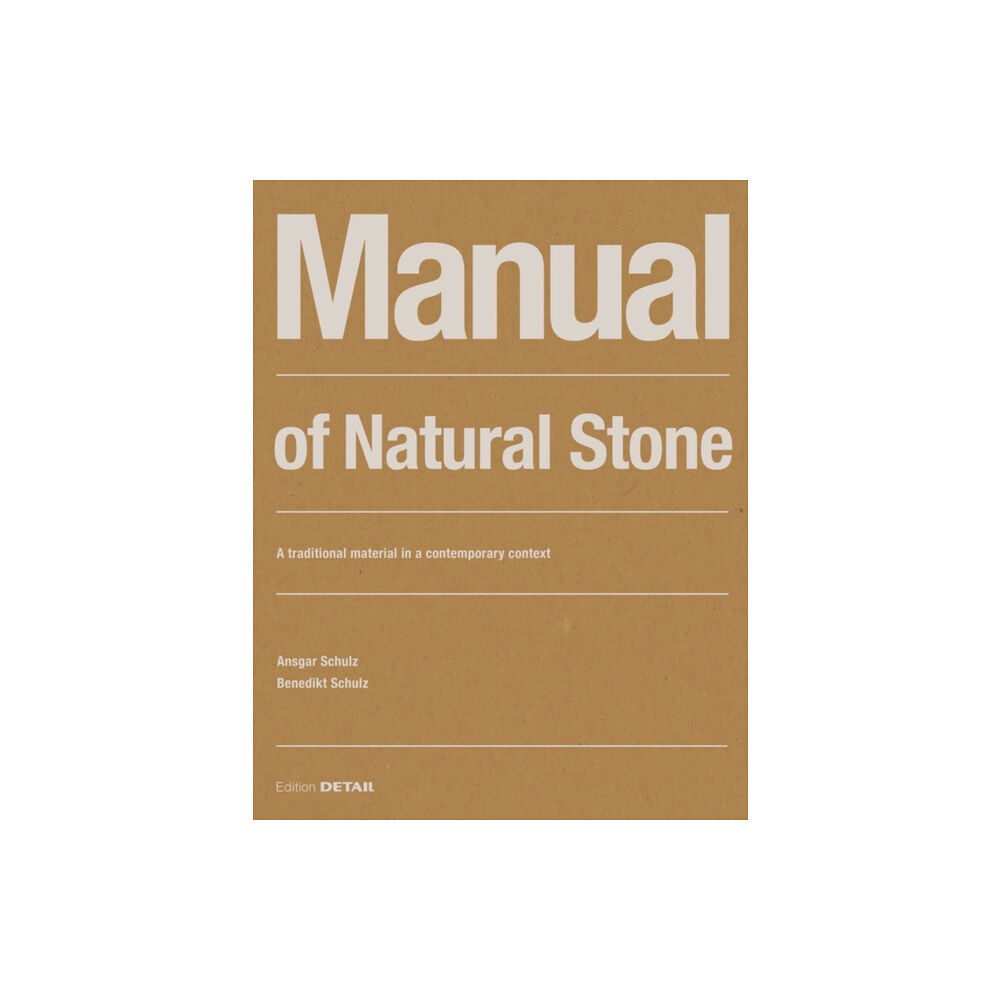 De Gruyter Manual of Natural Stone (häftad, eng)