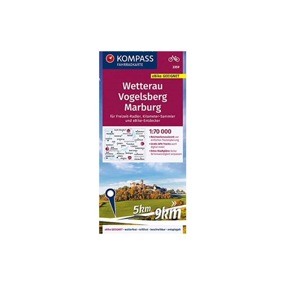 KOMPASS-Karten Wetterau / Vogelsberg / Marburg