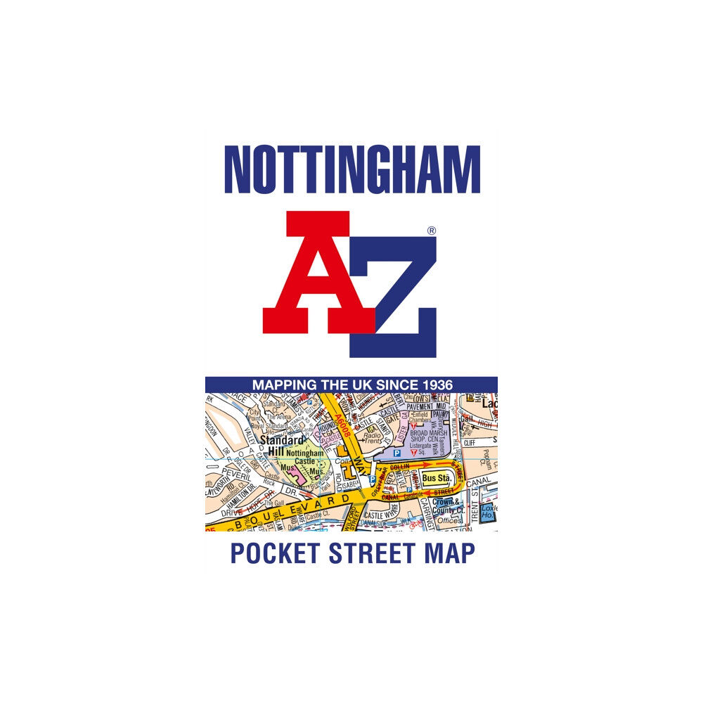 HarperCollins Publishers Nottingham A-Z Pocket Street Map