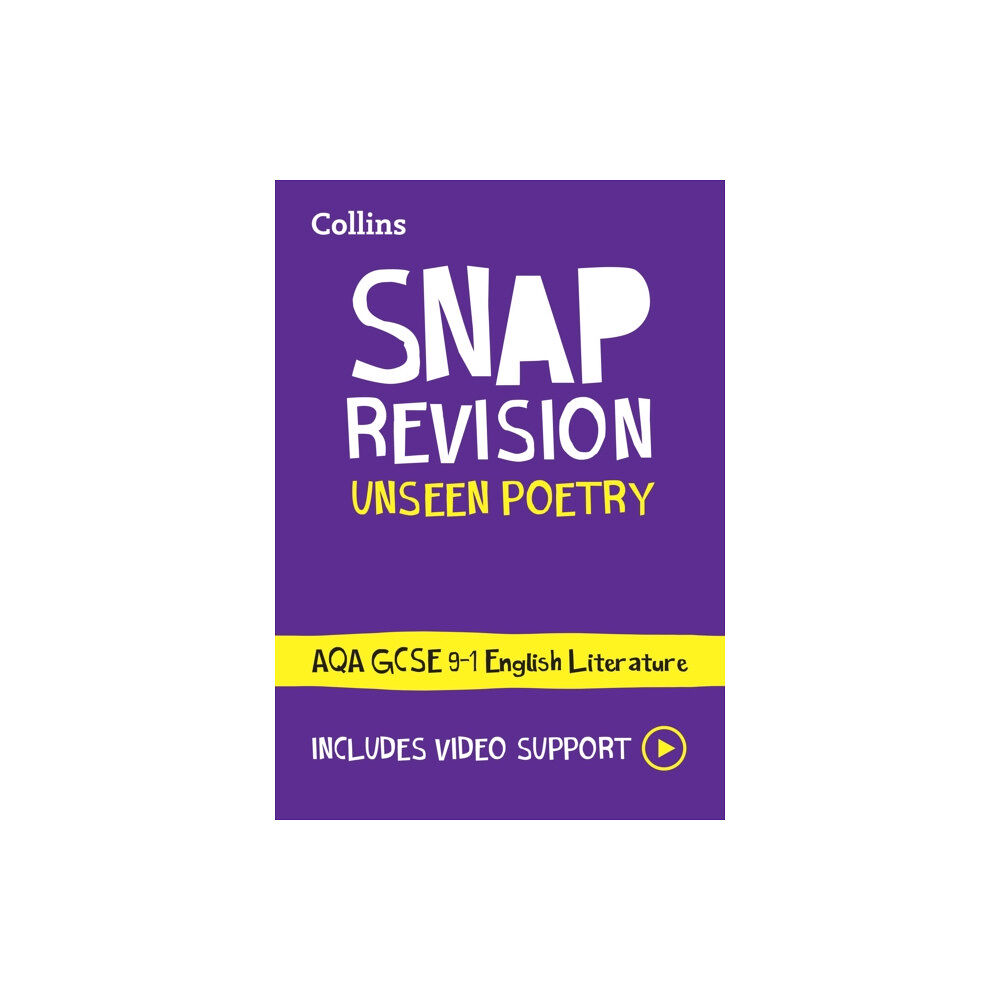 HarperCollins Publishers AQA Unseen Poetry Anthology Revision Guide (häftad, eng)