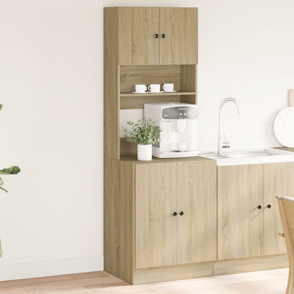 vidaXL Köksskåp sonoma-ek 60x50x180 cm konstruerat trä