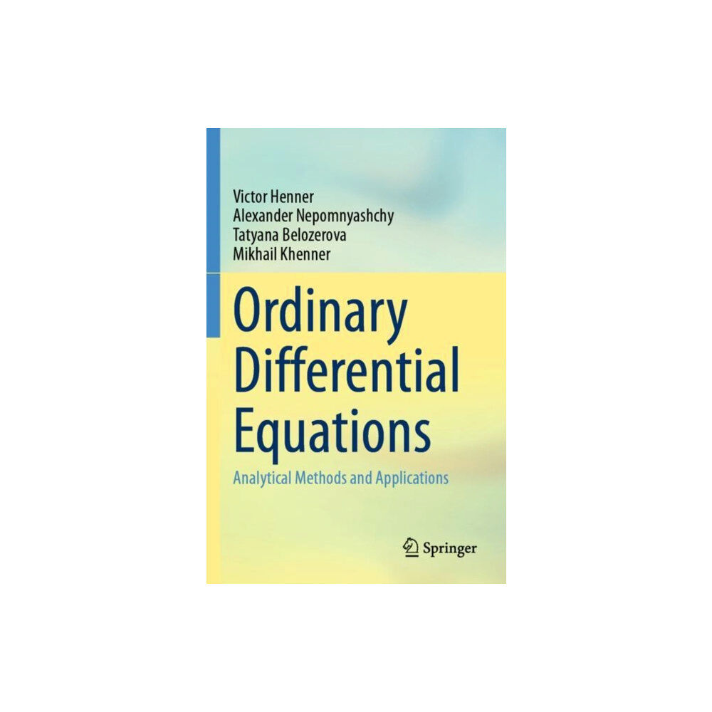 Springer International Publishing AG Ordinary Differential Equations (häftad, eng)