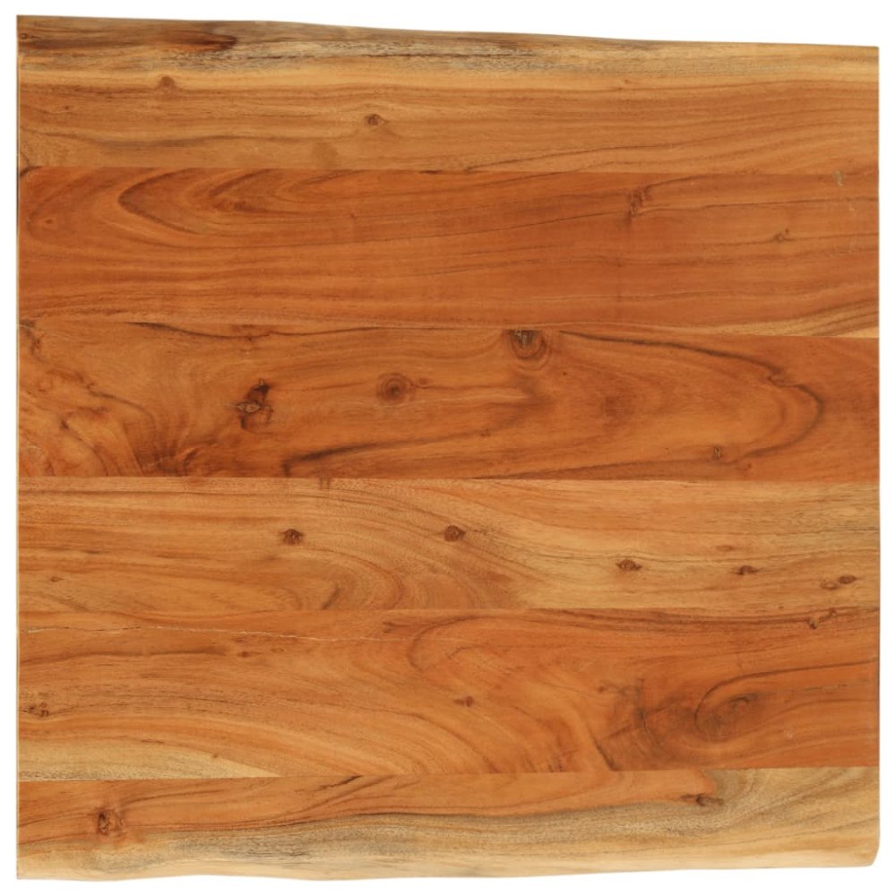 vidaXL Bordsskiva 60x60x3,8 cm fyrkantig massiv akacia levande kant