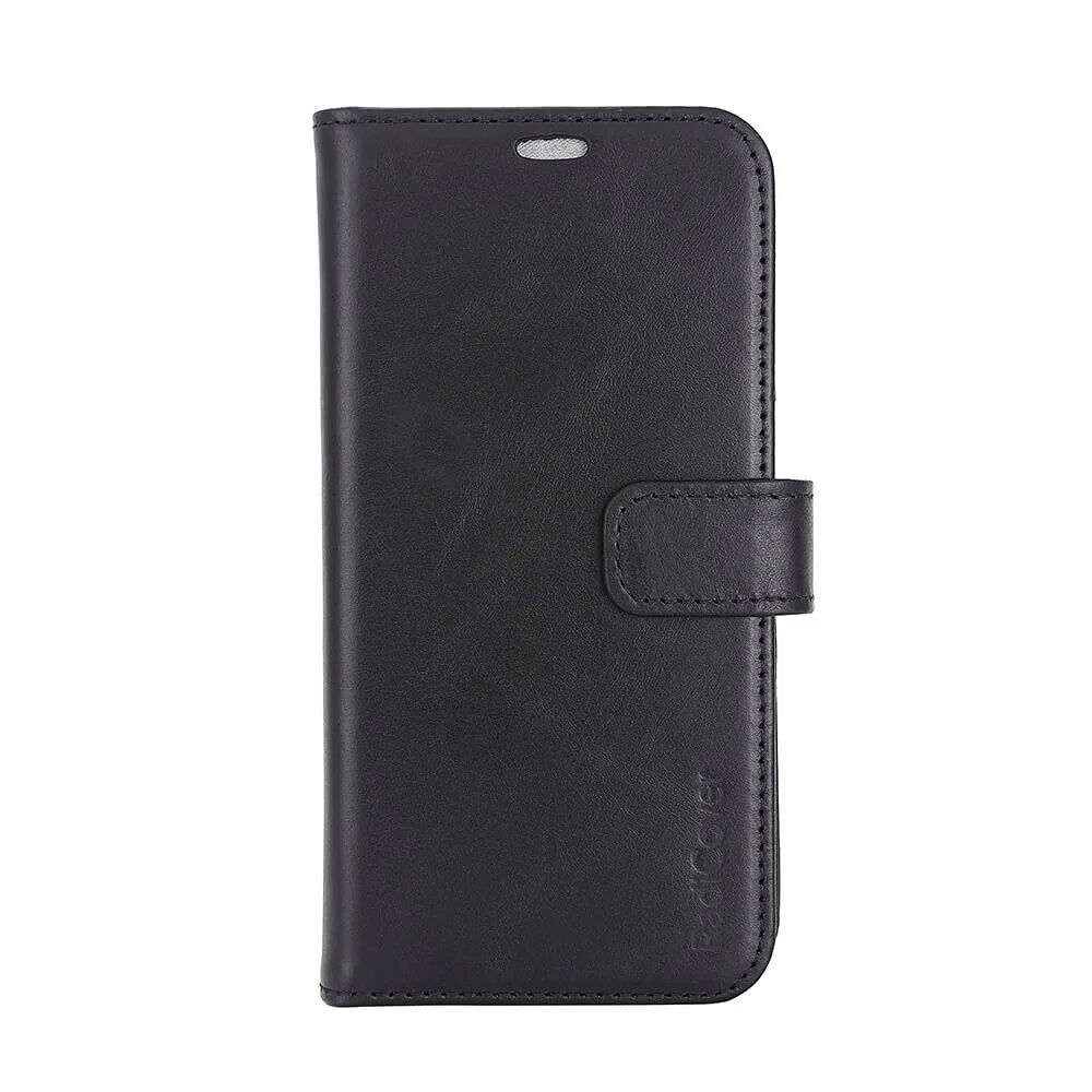 RADICOVER 2in1 Anti Radiation RFID 3 card MagS iPhone 16 Black Leather