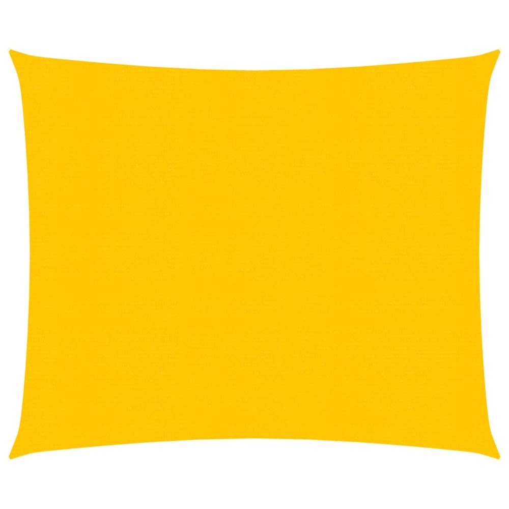 vidaXL Solsegel 160 g/m² rektangulär gul 2x2,5 m HDPE