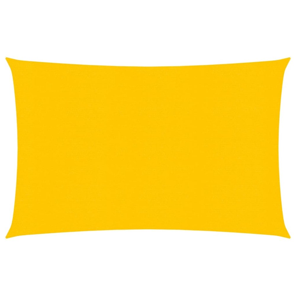 vidaXL Solsegel 160 g/m² rektangulär gul 2x3,5 m HDPE
