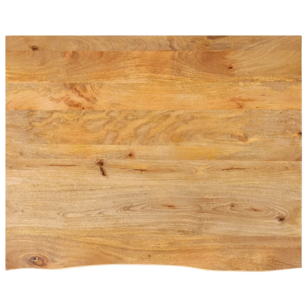 vidaXL Bordsskiva 90x80x3,8 cm levande kant massivt mangoträ
