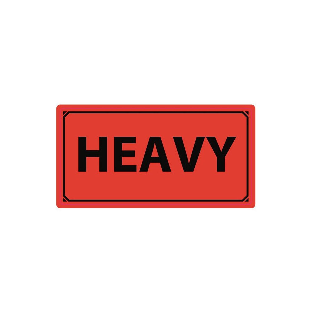No Brand Varningsetikett Heavy 1000/rl