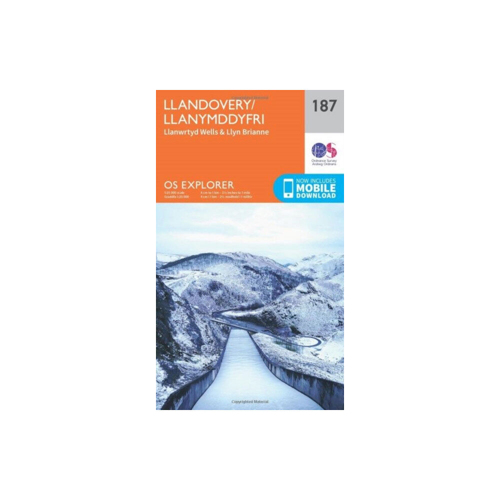 Ordnance Survey Llandovery, Llanwrtyd Wells and Llyn Brianne