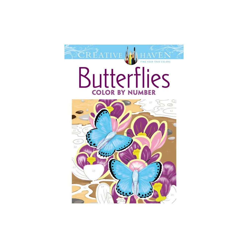 Dover publications inc. Creative Haven Butterflies Color by Number Coloring Book (häftad, eng)