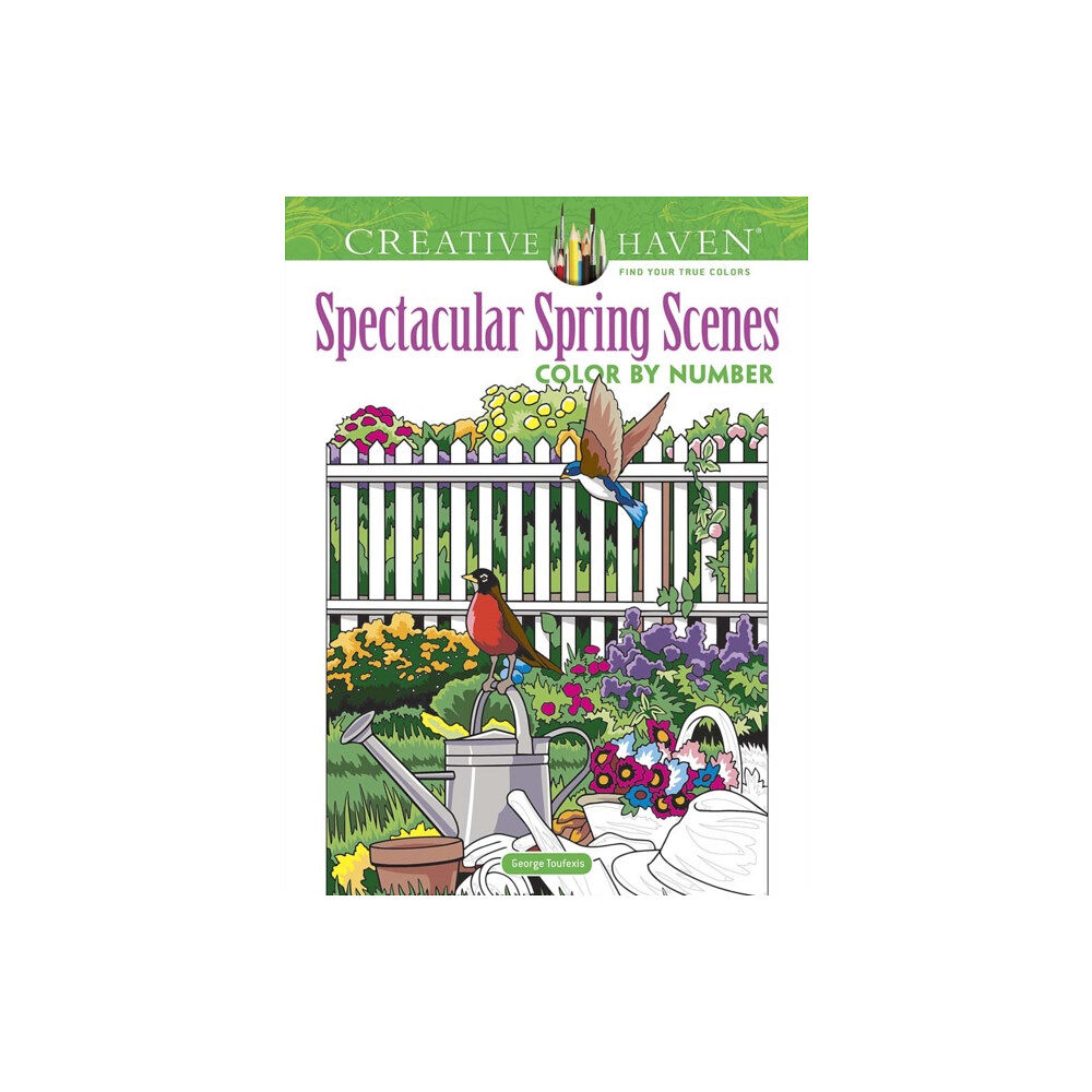 Dover publications inc. Creative Haven Spectacular Spring Scenes Color by Number (häftad, eng)