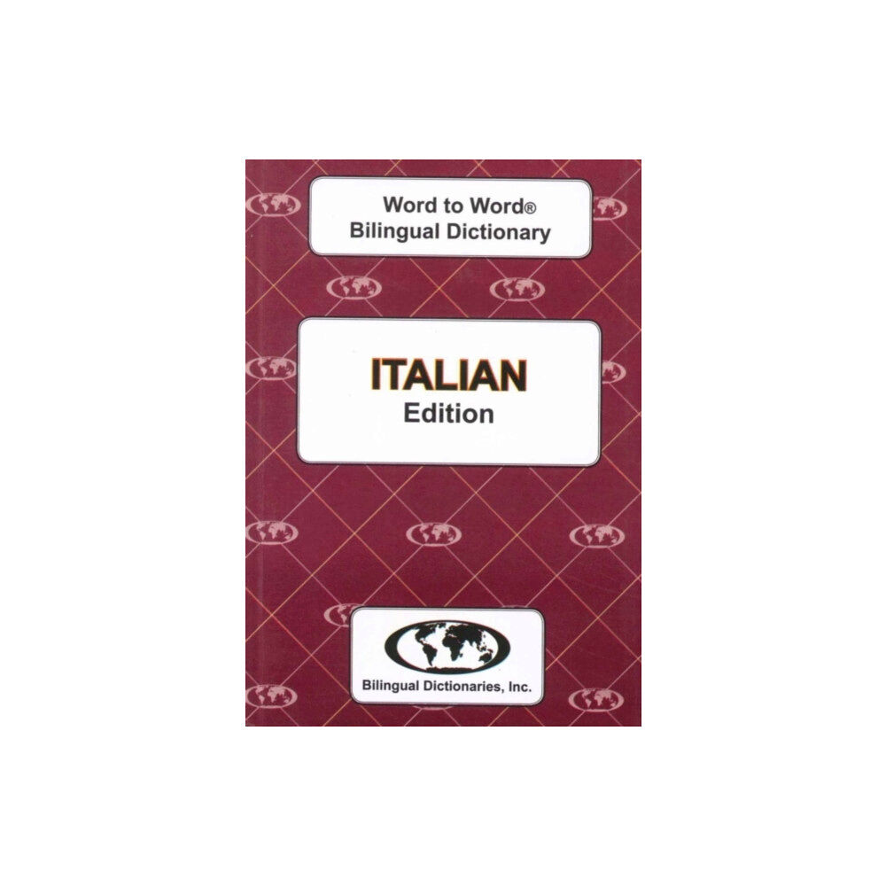 Bilingual Dictionaries, Incorporated English-Italian & Italian-English Word-to-Word Dictionary (häftad, eng)