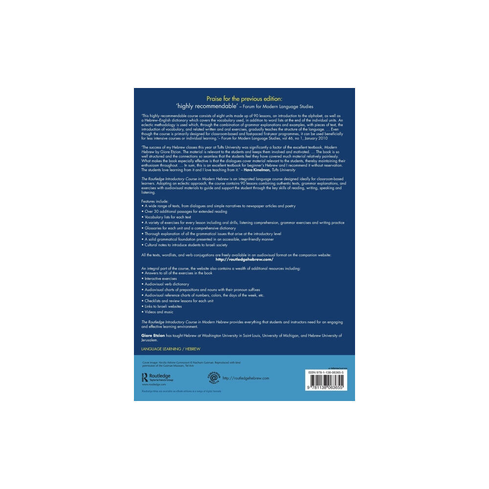 Taylor & francis ltd The Routledge Introductory Course in Modern Hebrew (häftad, eng)