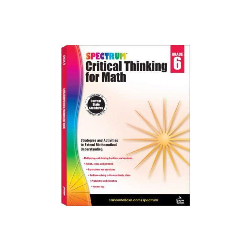 Carson Dellosa Spectrum Critical Thinking for Math Gr 6 (häftad, eng)