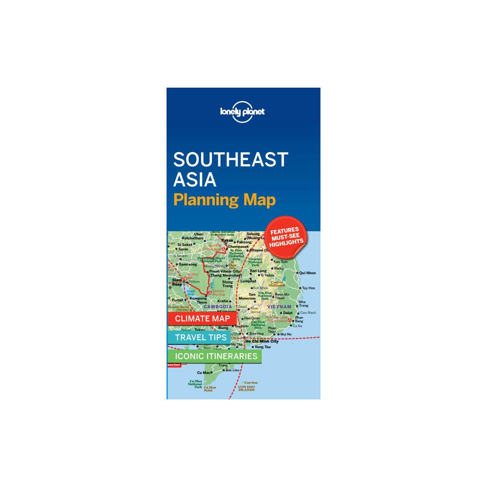 Lonely Planet Global Limited Lonely Planet Southeast Asia Planning Map