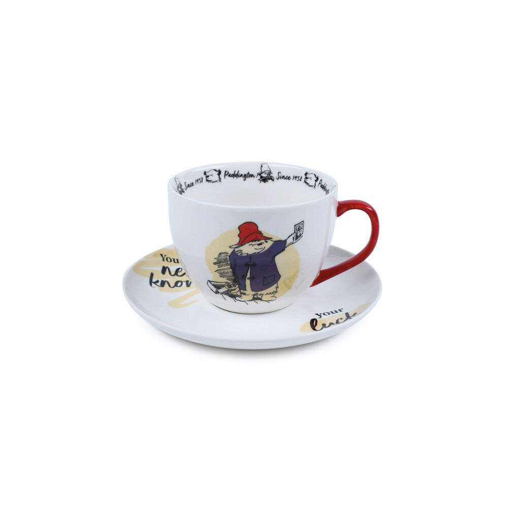 Pyramid International Paddington Bear (You Never Know Your Luck) Breakfast Cup & Saucer Set