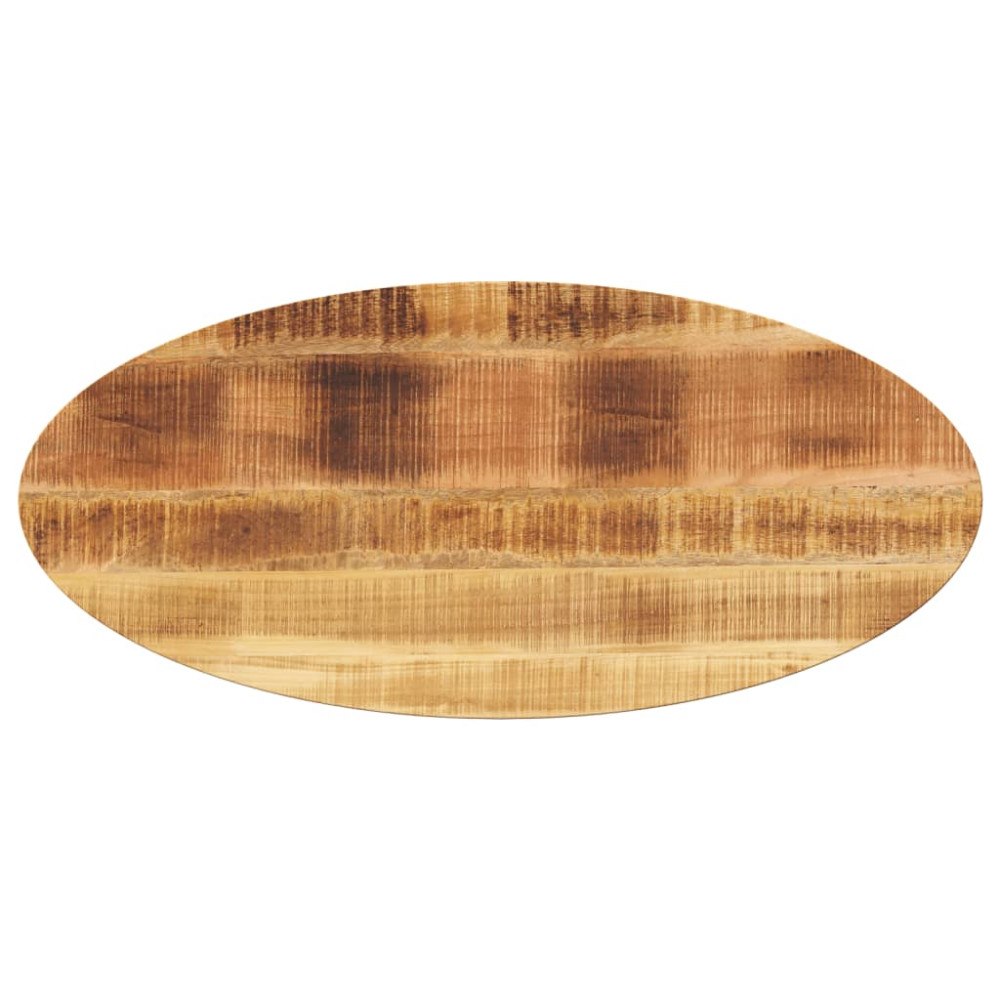 vidaXL Bordsskiva 120x50x2,5 cm oval massivt mangoträ