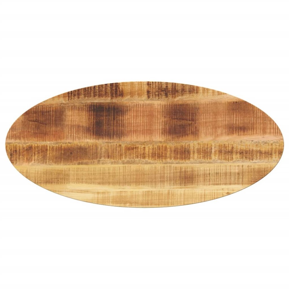 vidaXL Bordsskiva 110x50x3,8 cm oval massivt mangoträ