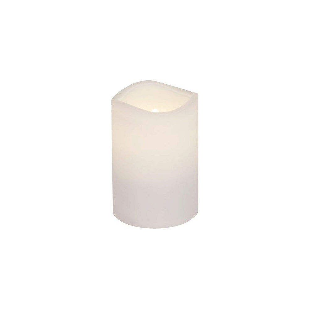 STAR TRADING Blockljus STAR T Paul LED 11,5cm vit