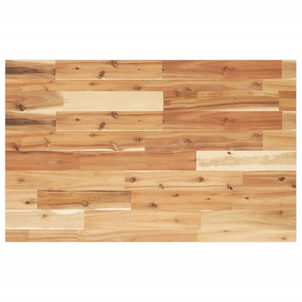 vidaXL Bänkskiva för badrum behandlad 100x50x2 cm massivt akaciaträ