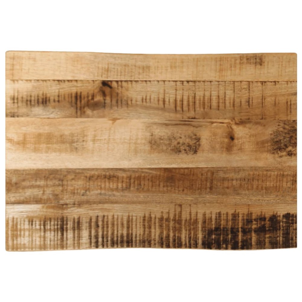 vidaXL Bordsskiva 70x40x3,8 cm levande kant massivt grovt mangoträ